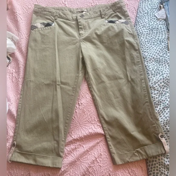 ($50) Burberry Brit Cropped Pants - Picture 1 of 11